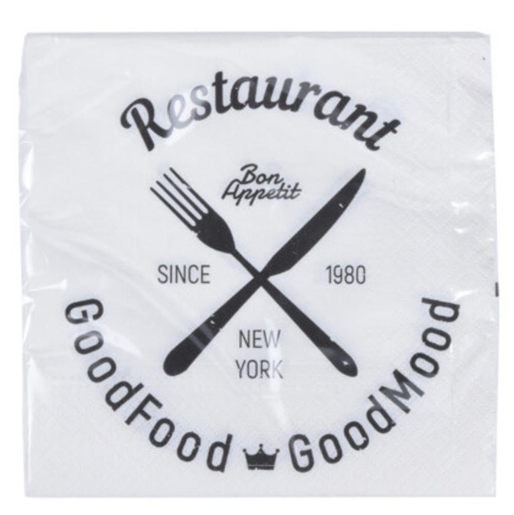 PAPIERSERVIETTEN Weiß 33/33 cm 20 Stück - Weiß, Papier (33/33cm) - Excellent Houseware