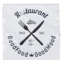 PAPIERSERVIETTEN Weiß 33/33 cm 20 Stück - Weiß, Papier (33/33cm) - Excellent Houseware