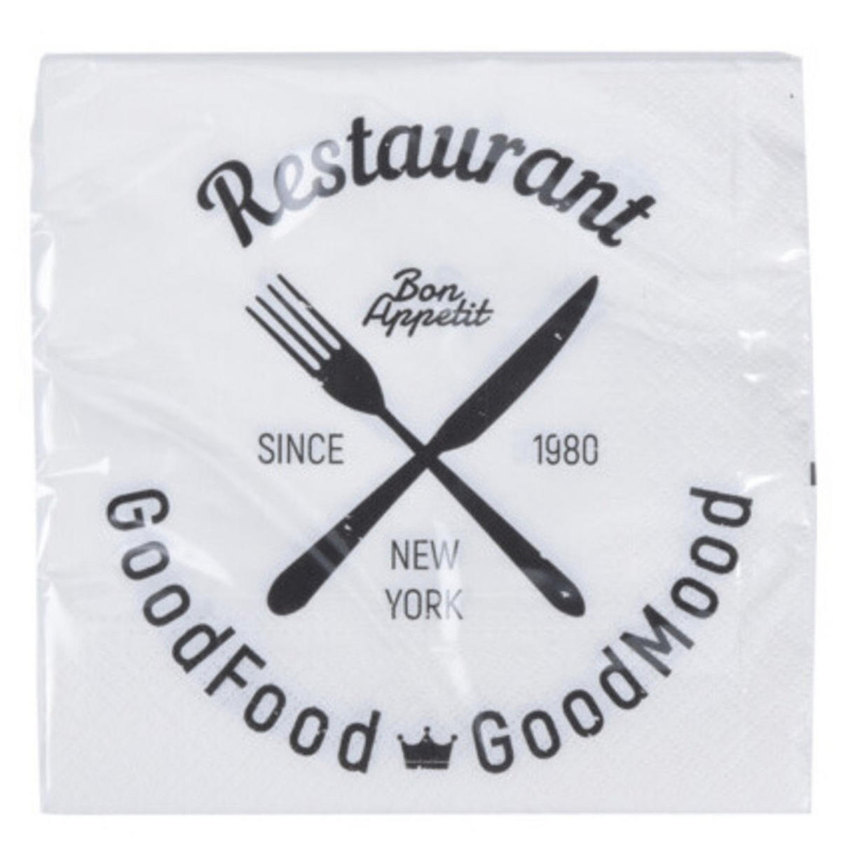 PAPIERSERVIETTEN Weiß 33/33 cm 20 Stück - Weiß, Papier (33/33cm) - Excellent Houseware