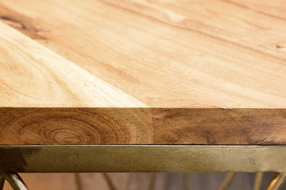 BEISTELLTISCH DIAMOND Akazie Natur 50cm - Braun/Kupferfarben, Holz/Metall (50/50/50cm) - riess-ambiente