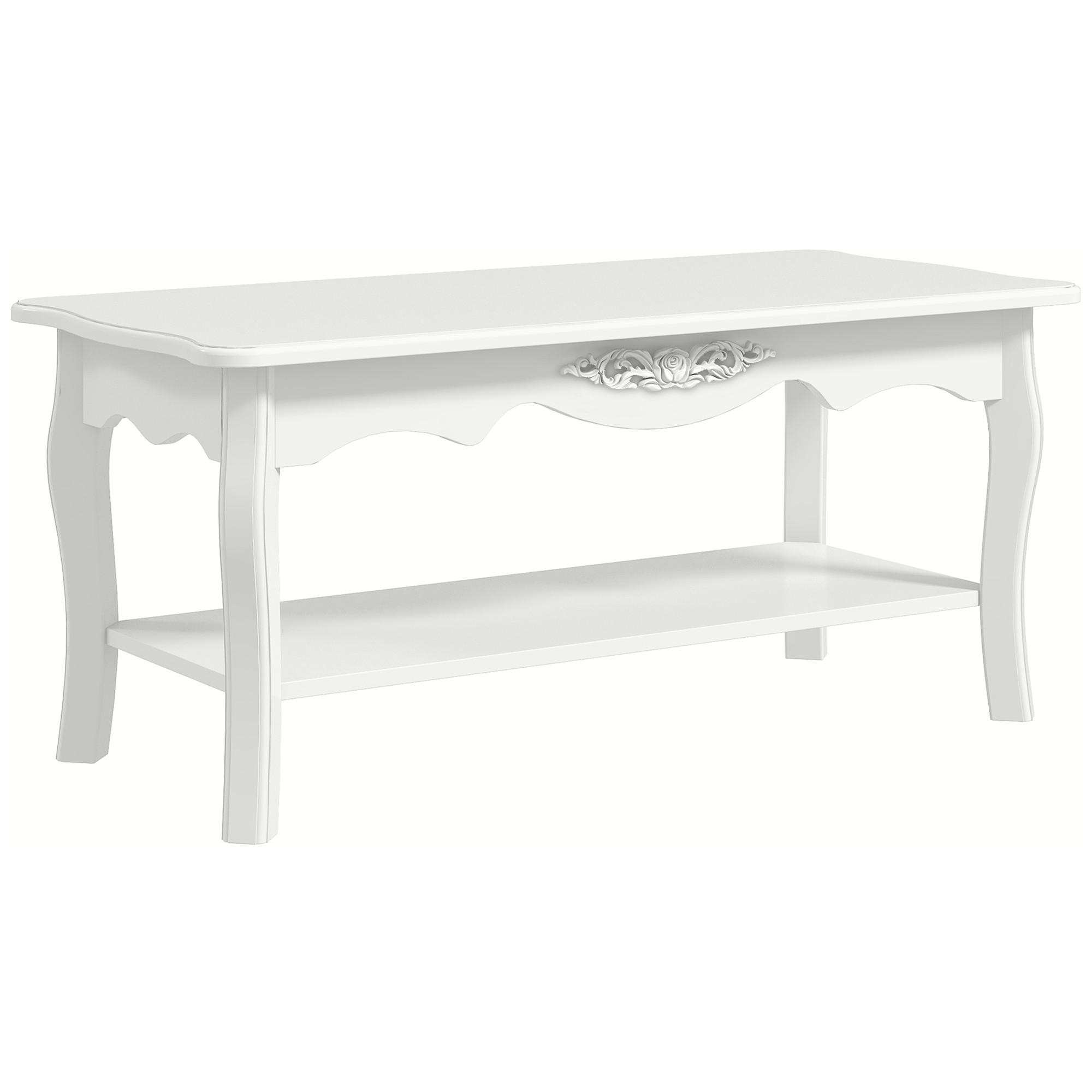 BEISTELLTISCH Weiß 1 Stück - Weiß, Kunststoff (94/44/43cm) - GiPP