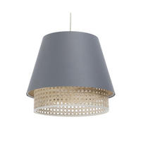 HÄNGELEUCHTE Grau 30/27 cm - Grau, Kunststoff (30/1.3/27cm) - ONZENO