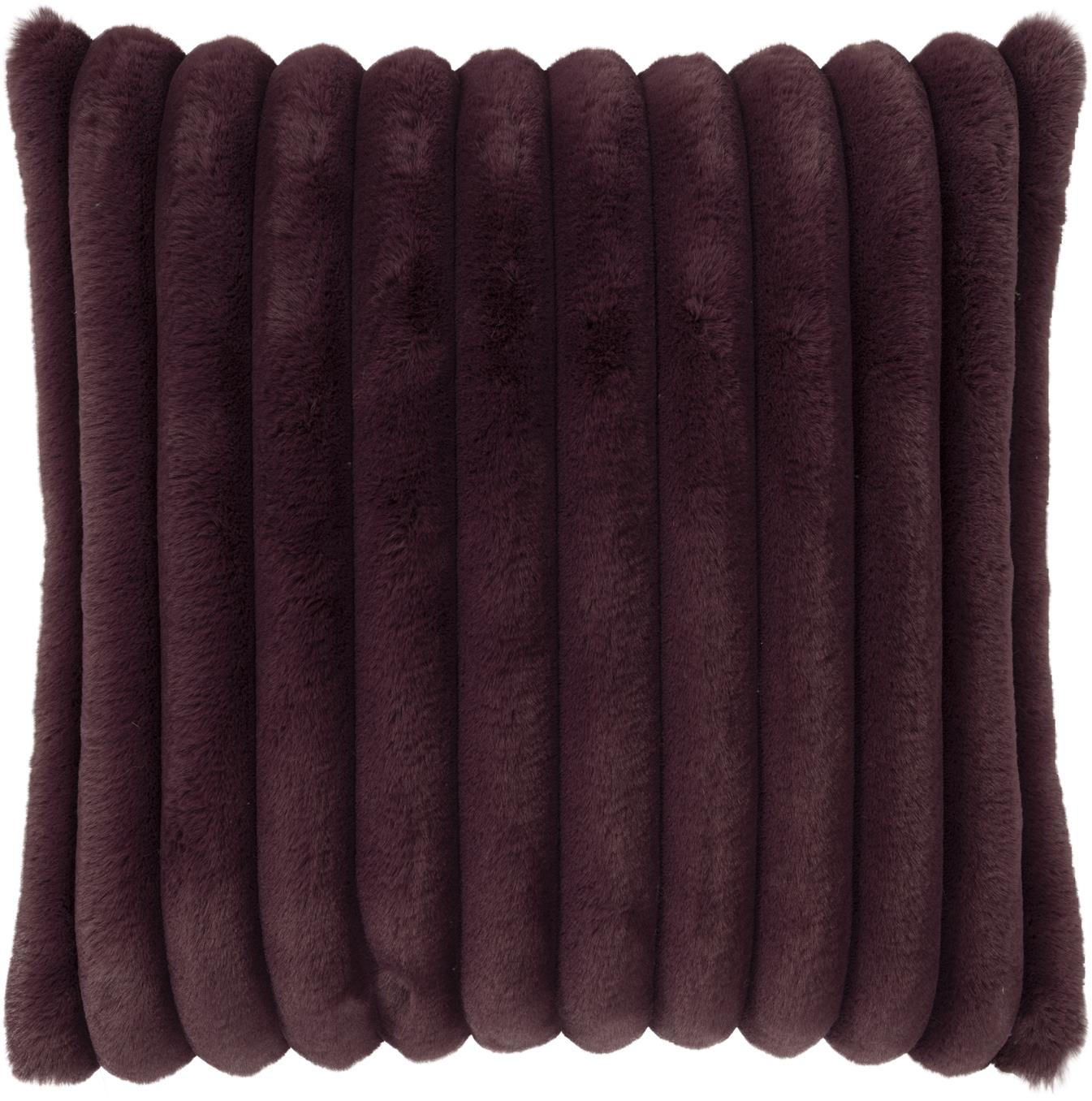 KISSENHÜLLE Raya Streifen Look aubergine - Violett, Textil (45/45cm) - Magma Heimtexx