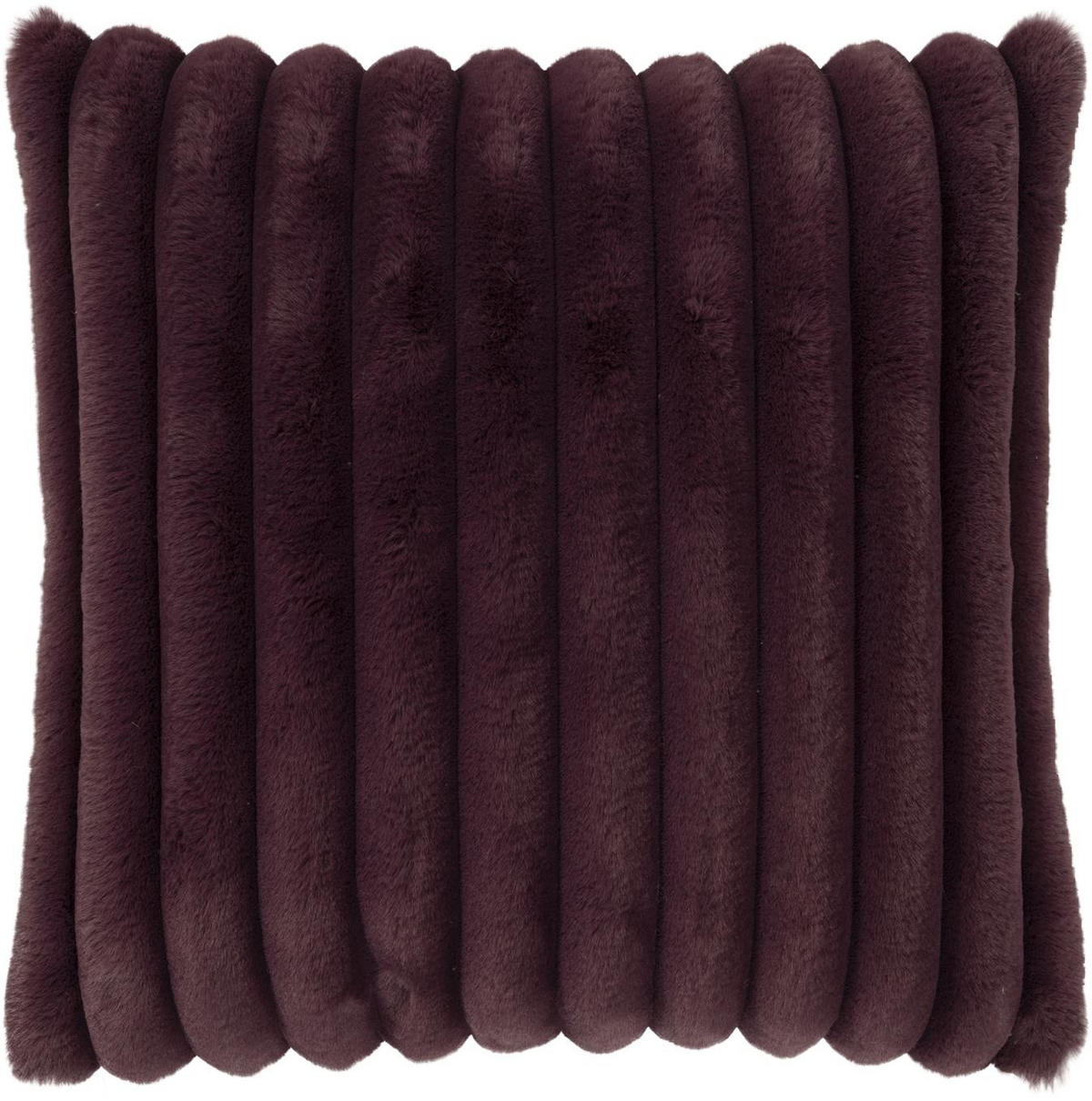 KISSENHÜLLE Raya Streifen Look aubergine - Violett, Textil (45/45cm) - Magma Heimtexx