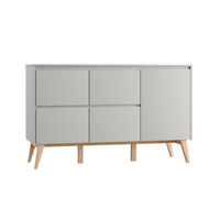 DĚTSKÁ KOMODA Swing Šedá a dřevo - šedá, kompozitní dřevo (149/92/52cm) - Petits-meubles