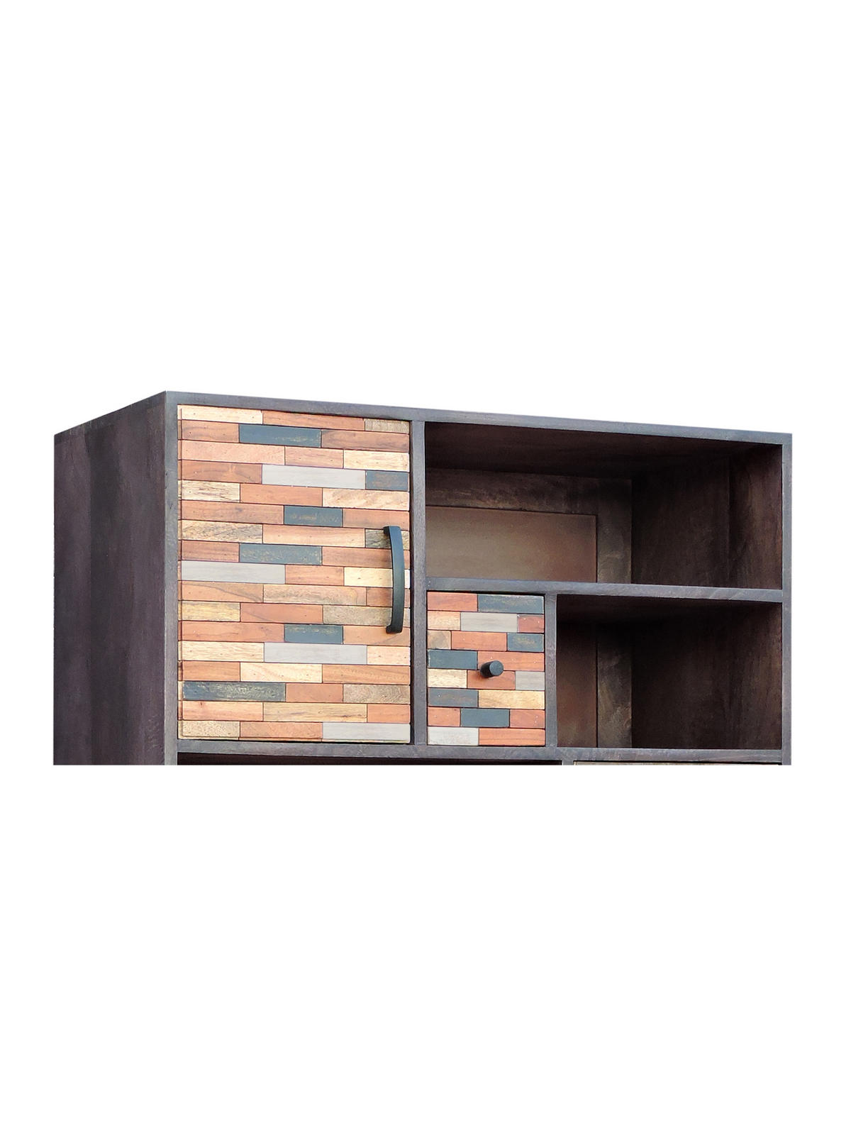 WOHNZIMMERREGAL Arvid Holz Mehrfarbig 183x80x40cm - Multicolor, Holz (80/183/40cm) - DELUKE