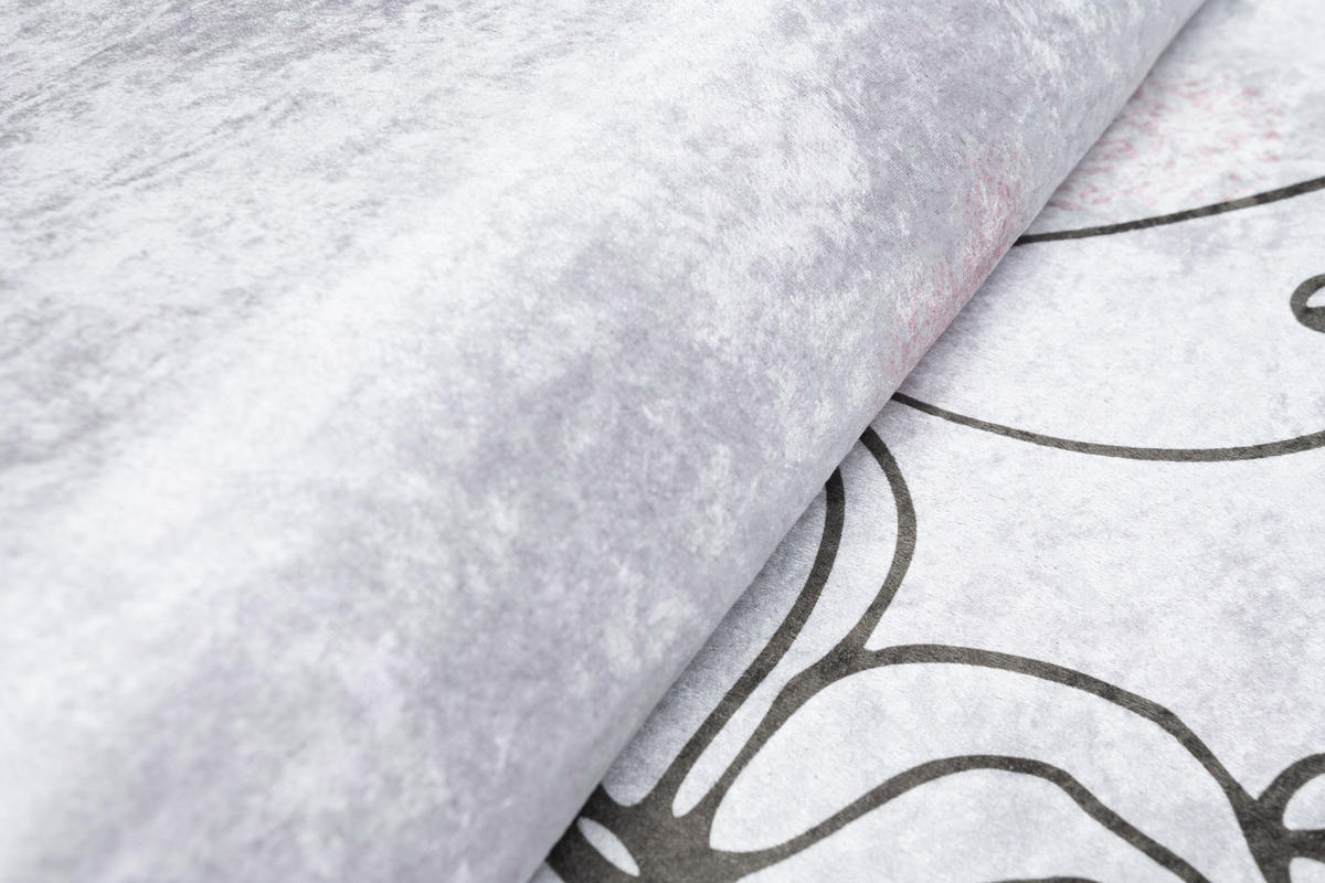 TEPPICH EMMA Grau 120/170 cm - Grau, Kunststoff (120/170cm) - Tapiso