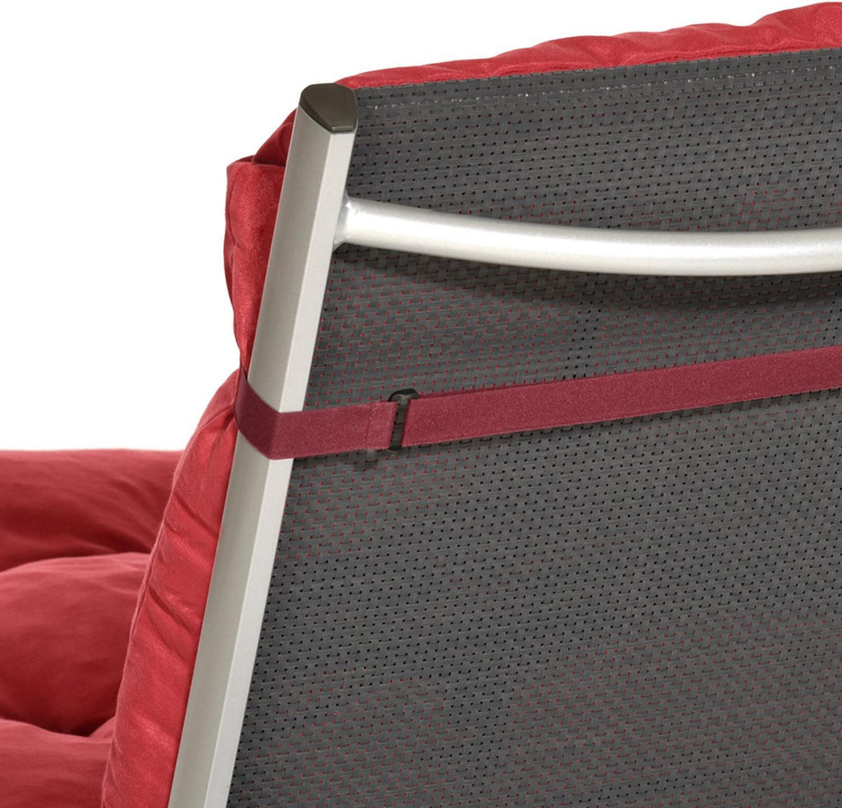 NIEDERLEHNERAUFLAGE Flair NL 100/50/8cm Rot - Rot, Textil (50/8/100cm) - Beautissu 