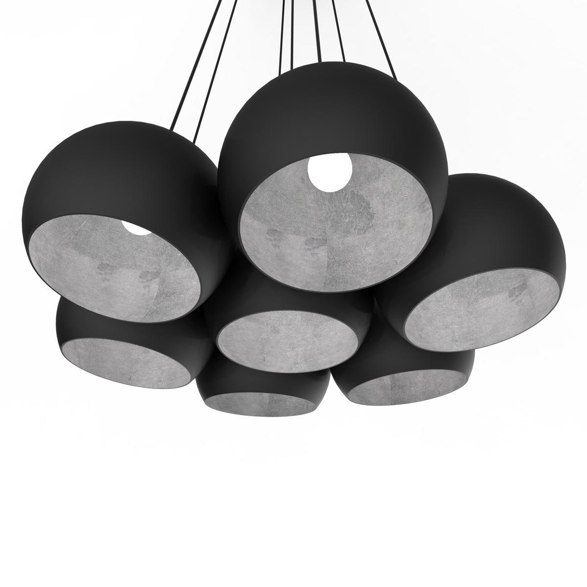 HÄNGELEUCHTE - Schwarz, Metall (25/25/20cm) - Lumicom