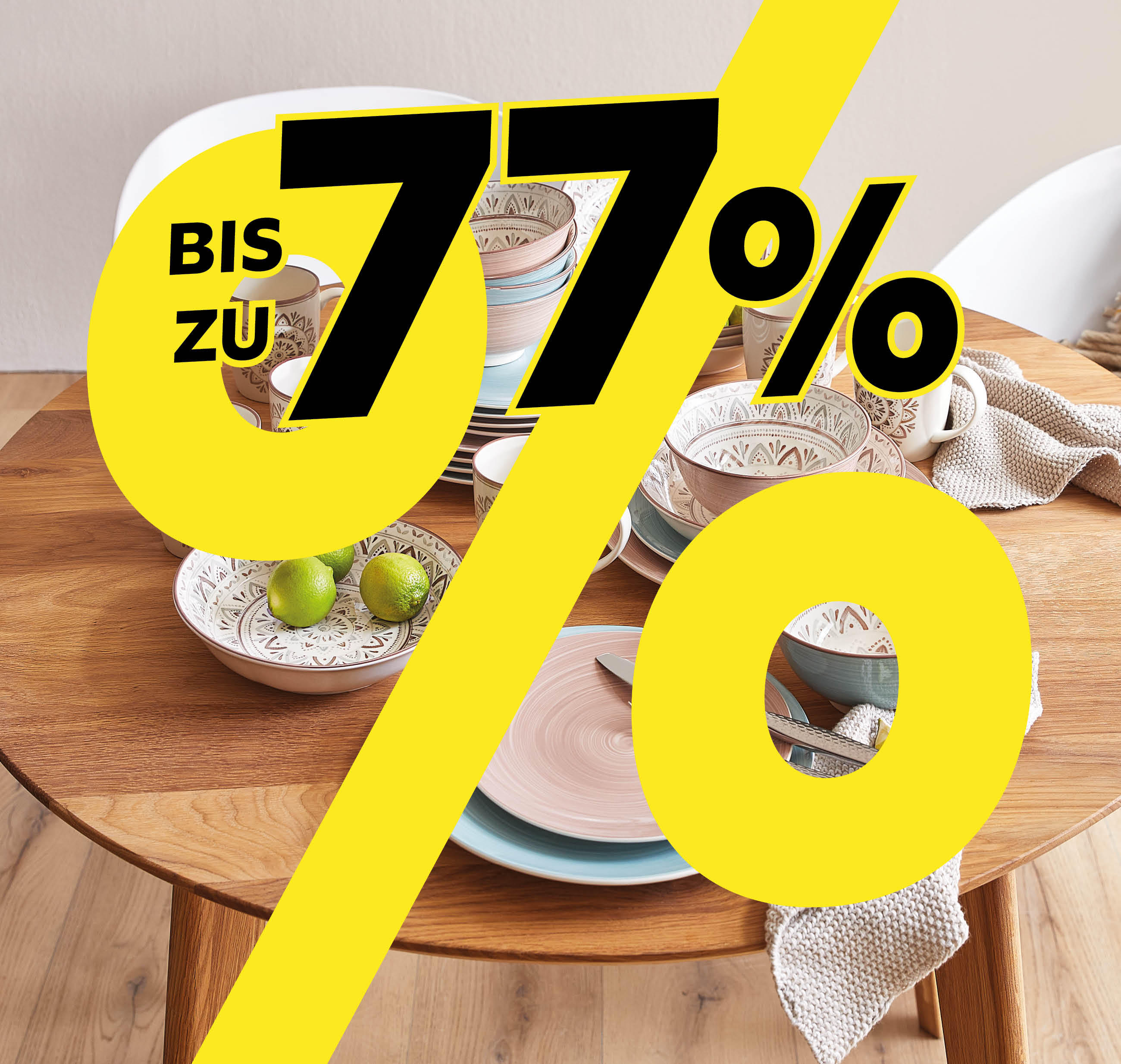 Bis zu 77%