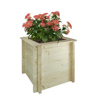 HOCHBEET HOLZ - 58x58xH57 cm - M618 - Beige, Holz (58/57/58cm) - Timbela