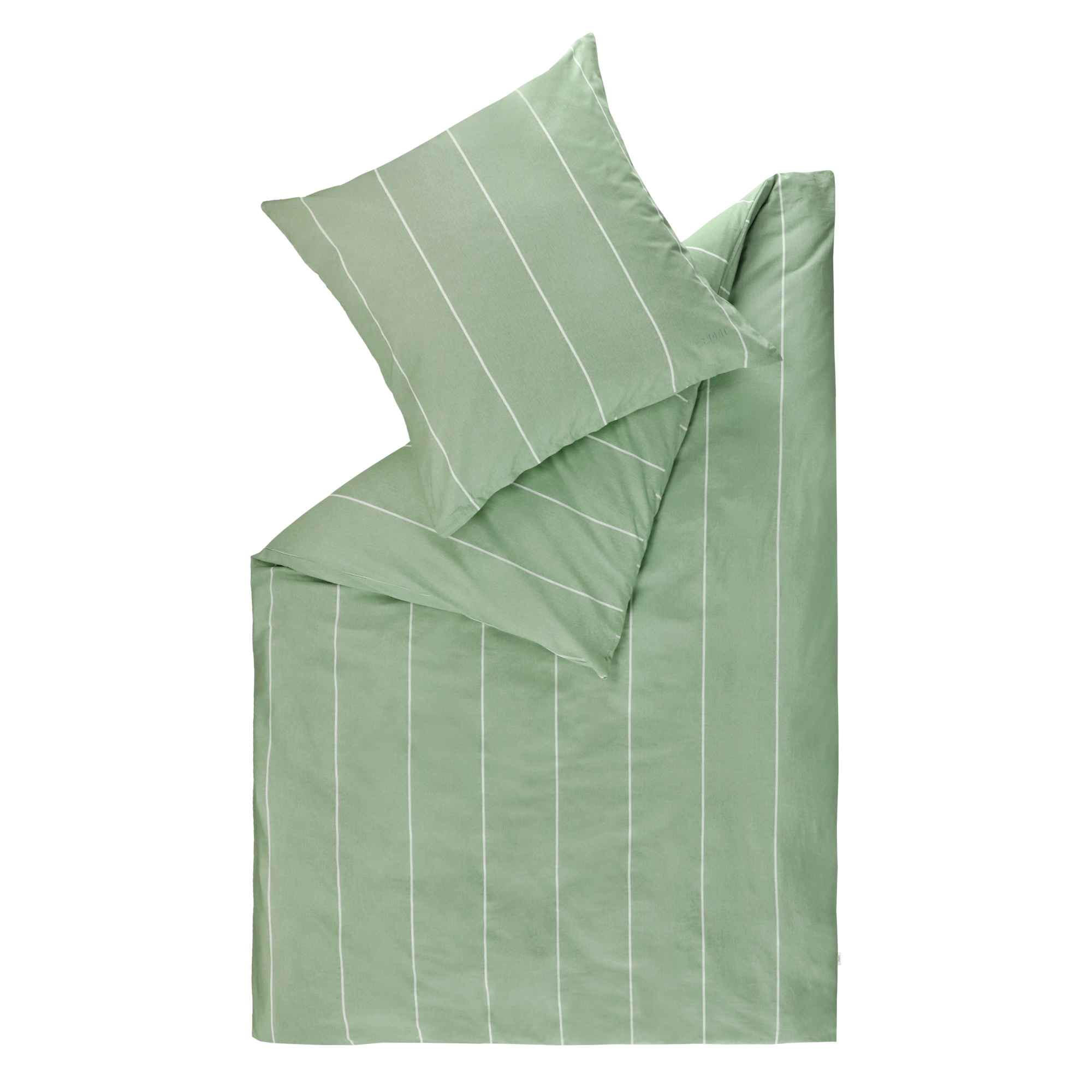 RENFORCÉ BETTWÄSCHE HARPLINES - Grün, Textil (155/220cm) - Esprit