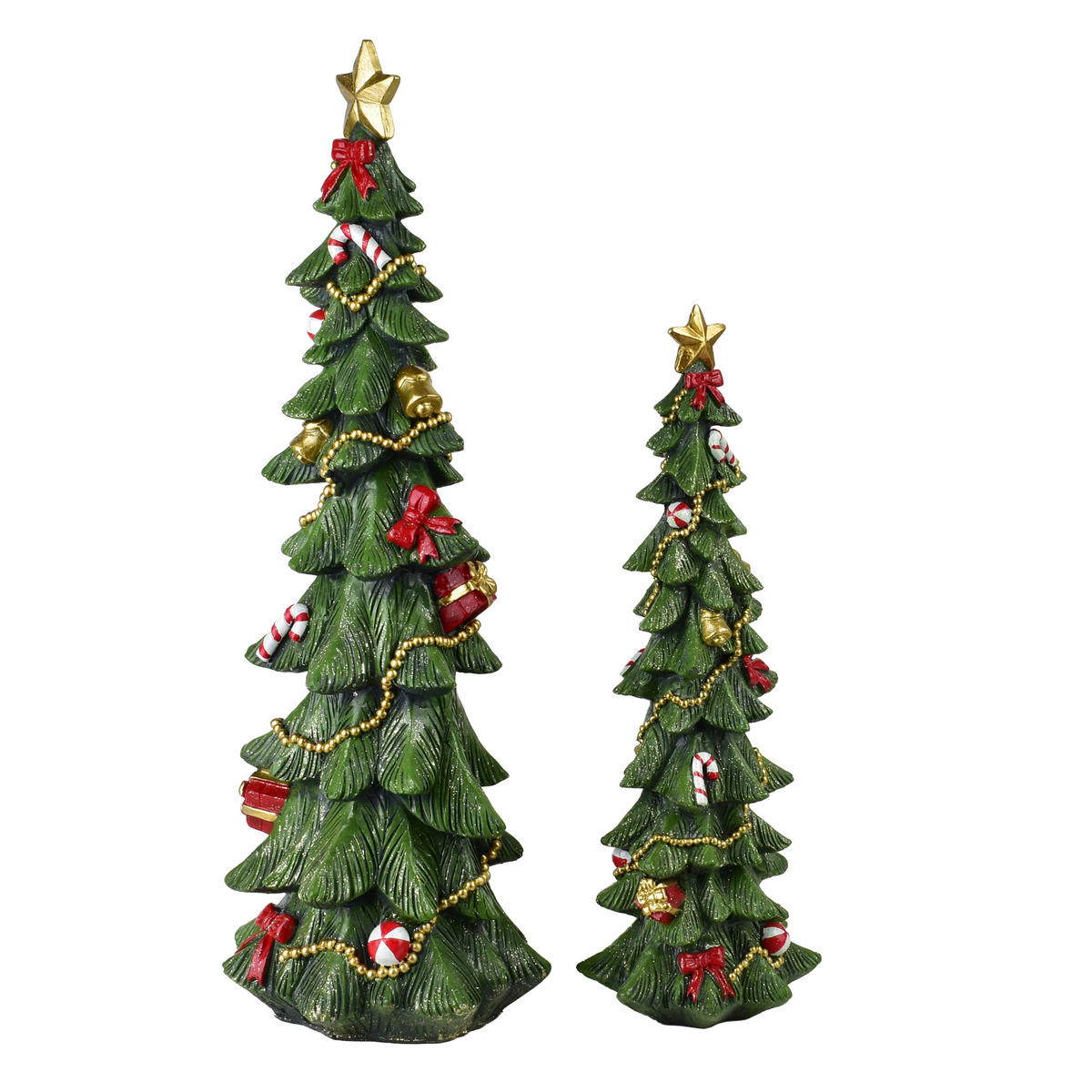 DEKOFIGUR Santa Lila 16/14/45,5cm - Grün, Keramik (16/48/16cm) - Mondex