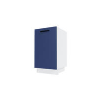 KÜCHENUNTERSCHRANK Bonn Marineblau Matt / Weiß Matt 45 / 50 / 82cm - Blau/Weiß, Holz/Holzwerkstoff (45/82/50cm) - Feldmann-Wohnen