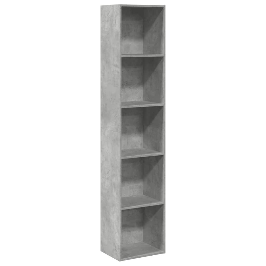 vidaXL Bücherregal Hellgrau 40x189x30 cm