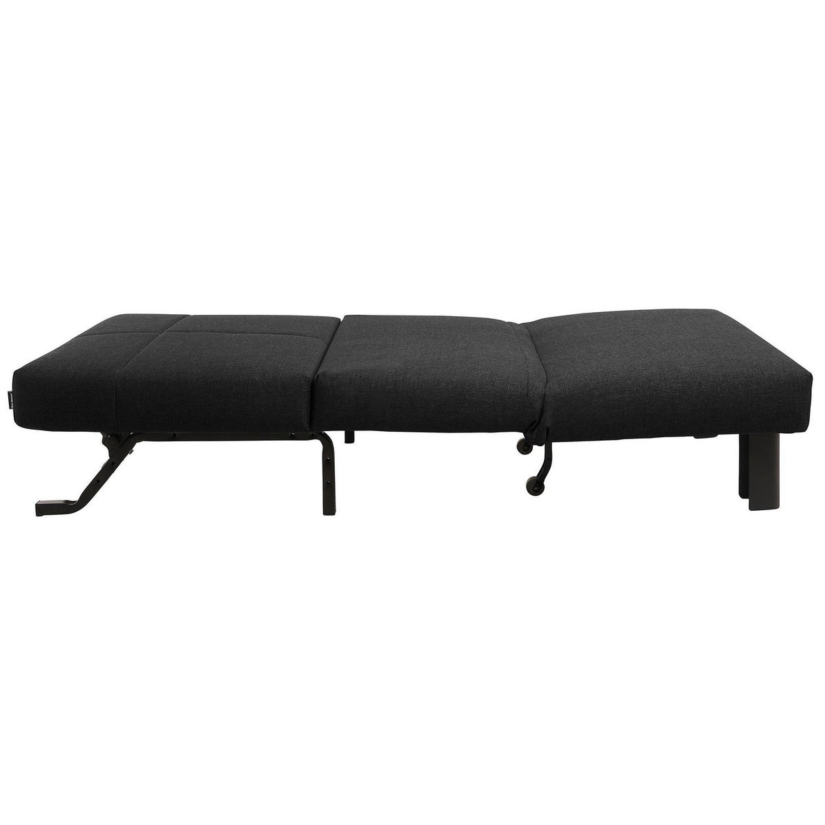 FALTSESSEL Kalomira Bezug Flachgewebe Metall schwarz / schwarz - Schwarz, Kunststoff (100/85/85cm) - 58aufmkessel