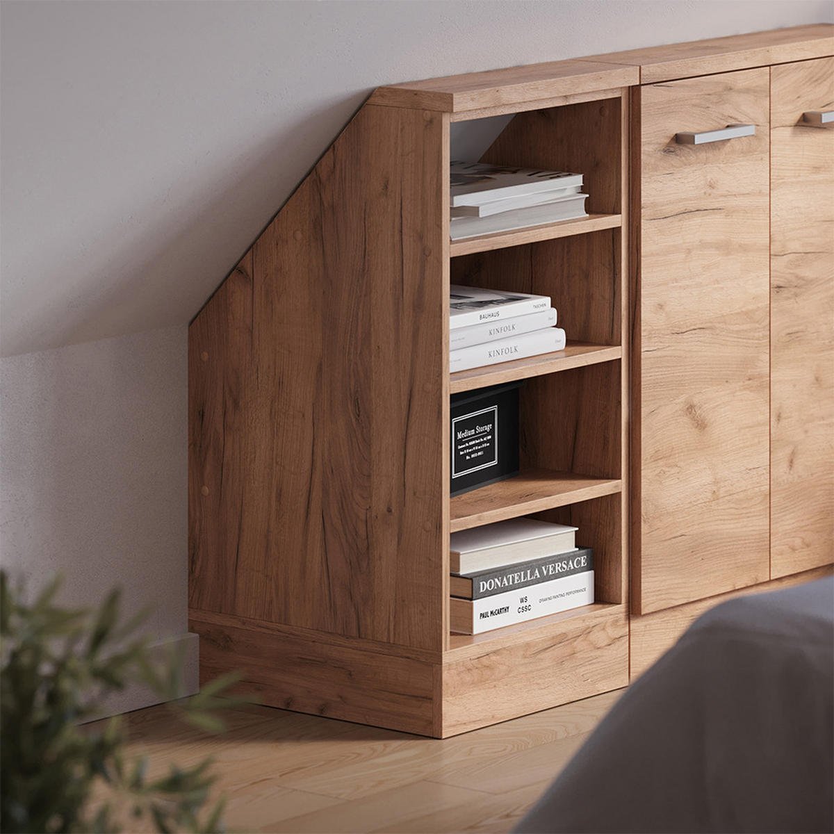 SKŘÍŇ POD ŠIKMOU STŘECHU Rion Zlatý mocný dub - medově dubová, kompozitní dřevo (40/81.6/46cm) - Vicco