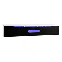 LOWBOARD DE-40211 hängend, mit LED-Beleuchtun Weiß - Weiß, Holzwerkstoff (180/30/35cm) - ComfortXL