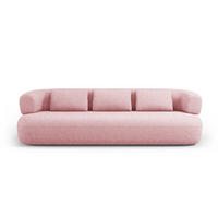 SOFA Jenny aus Chenille-Stoff rosa 4 Sitzplätze - Pink, Textil (226/73/90cm) - Micadoni