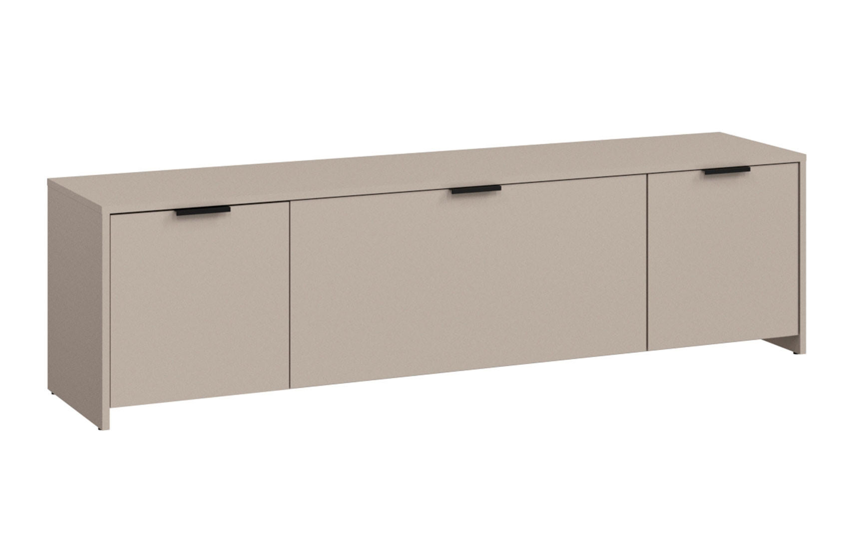Feldmann-Wohnen Lowboard Braun, Schwarz 170x47x40 cm