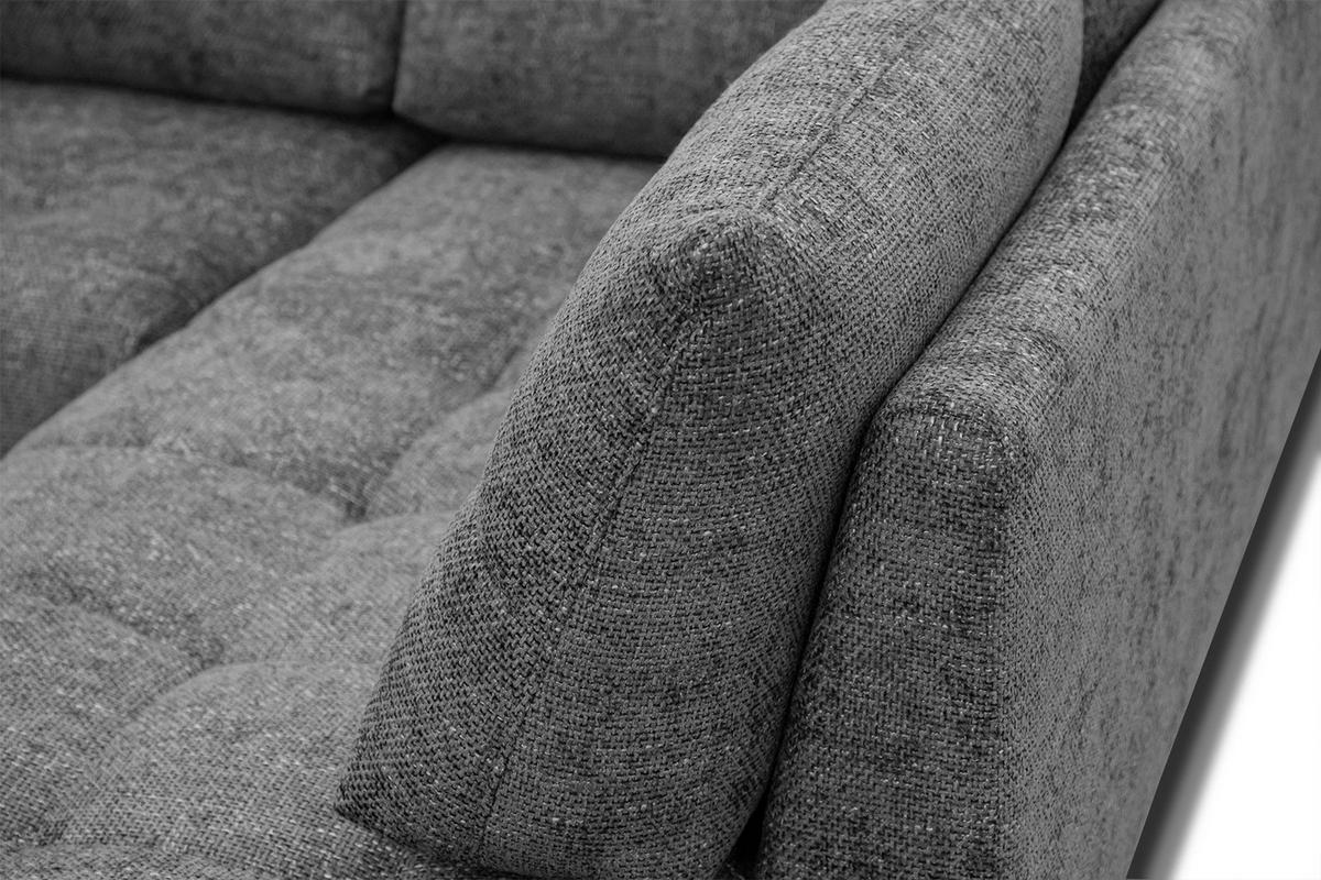 ECKSOFA SALVINI 5-Sitzer, dunkelgrau - Dunkelgrau/Schwarz, Holzwerkstoff/Textil (292/158cm) - Courtois Laville