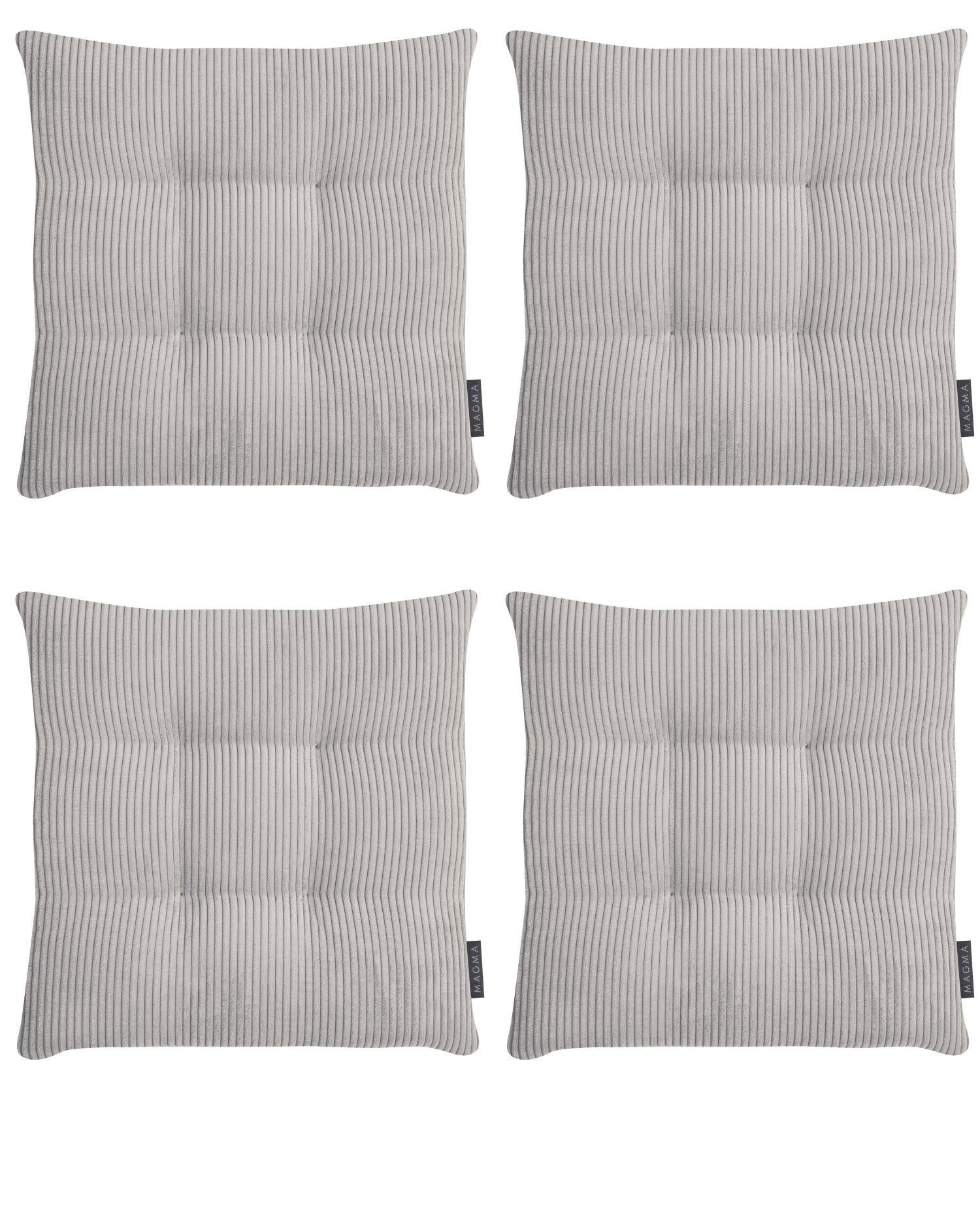 STUHLKISSEN 4er Set Inga - Grau, Textil (35/35/5cm) - Magma Heimtexx
