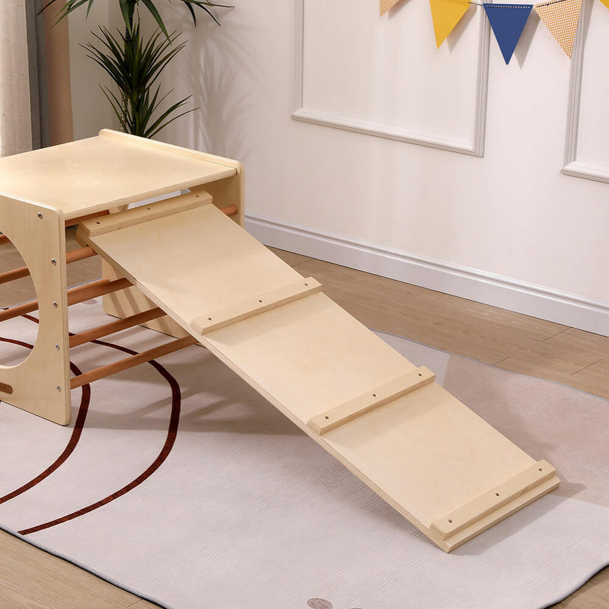 KLETTERWÜRFEL FINN - Naturfarben, Holz (52/60/52cm) - Home Deluxe