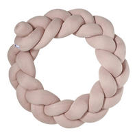 BETTSCHLANGE geflochten Rosa Strick - Blush - Hellrosa, Textil (17/200cm) - nordic coast company