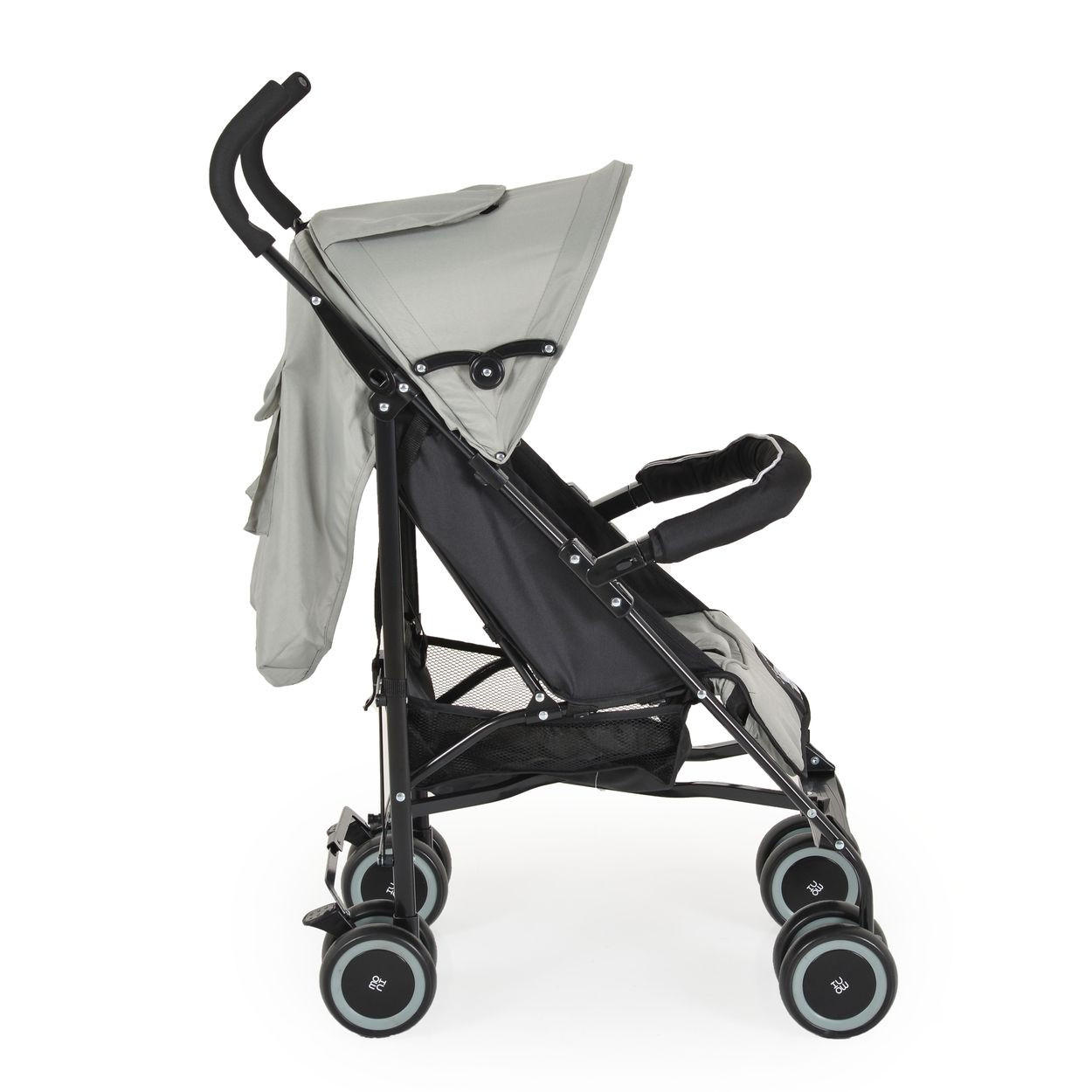 BUGGY Jerry schwarz hellgrün Sonnendach, schwenkbare Vorderräder, EVA-Räder - Schwarz/Hellgrün, Metall (72/47/100cm) - Moni