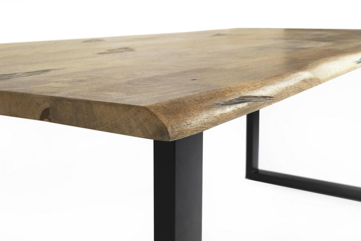 ESSTISCH TIGER - Beige/Schwarz, Holz (100/240/77cm) - SAM