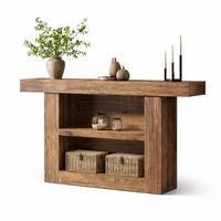 KONSOLENTISCH Holzoptik mit Ablage 160/30/80 cm - Ahornfarben, Holzwerkstoff (30/160/80cm) - Quality Elegance