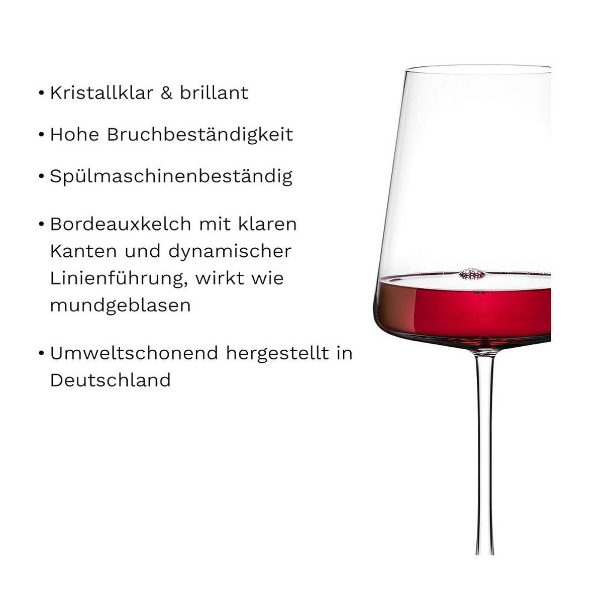 POWER Bordeauxkelch 2er Set - Transparent, Glas (0.648L) - Stölzle