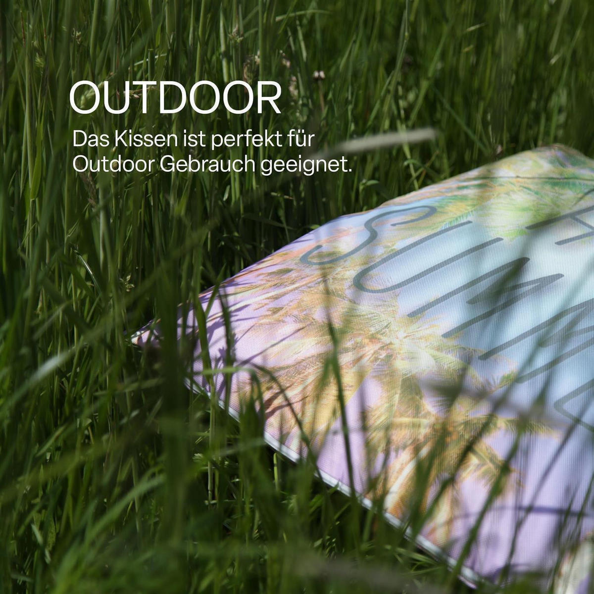 OUTDOORKISSEN 45x45 cm wasserabweisend "Hot Summer" 6er-Pack - Lila, Kunststoff (45/45cm)