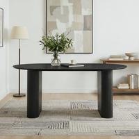 ESSTISCH MAXIM - Schwarz, Metall (90/160/75cm) - IDIMEX