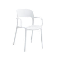 STUHL FÜR DRAUSSEN Klint Weiß 53 cm x 83 cm - Weiß, Kunststoff (53/83/56cm) - Klast Home