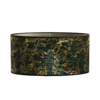 LAMPENSCHIRM KEYON 45x21x22 cm, oval, Grün - Grün, Textil (45/21/22cm) - Light & Living
