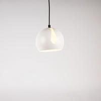 GALERIELEUCHTE Ball 5m Abhängung Weiß/Schwarz Ø 20cm - Schwarz/Weiß, Metall (20/20/13cm) - s.luce