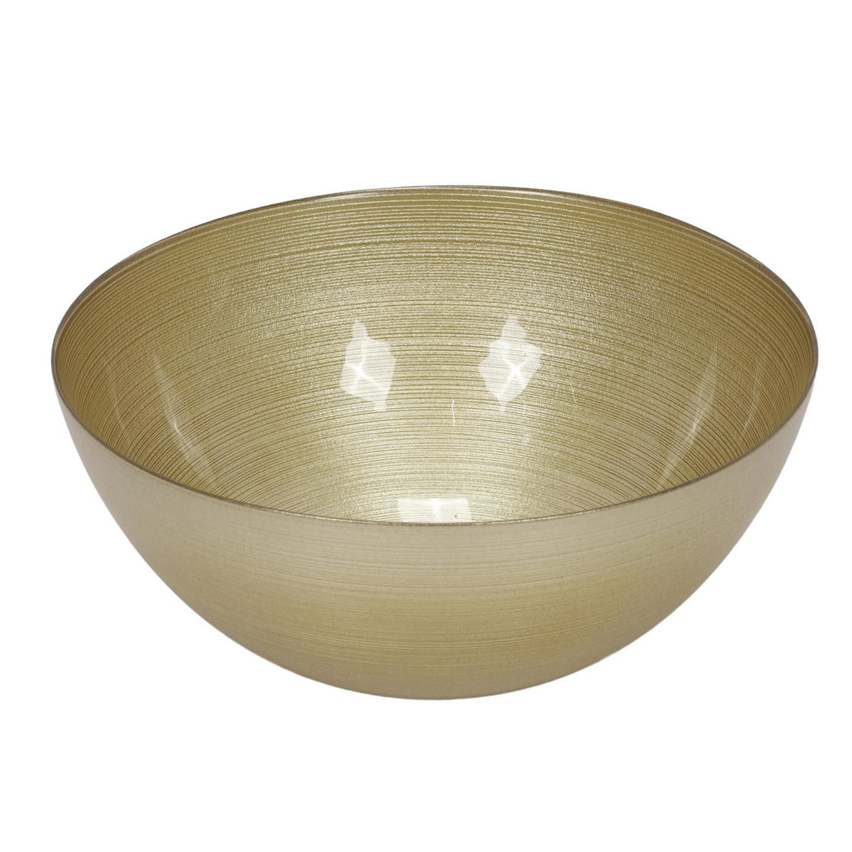 DEKOSCHALE aus Glas Golden 28/28/12 cm - Goldfarben, Glas (28/12/28cm) - Home Styling Collection