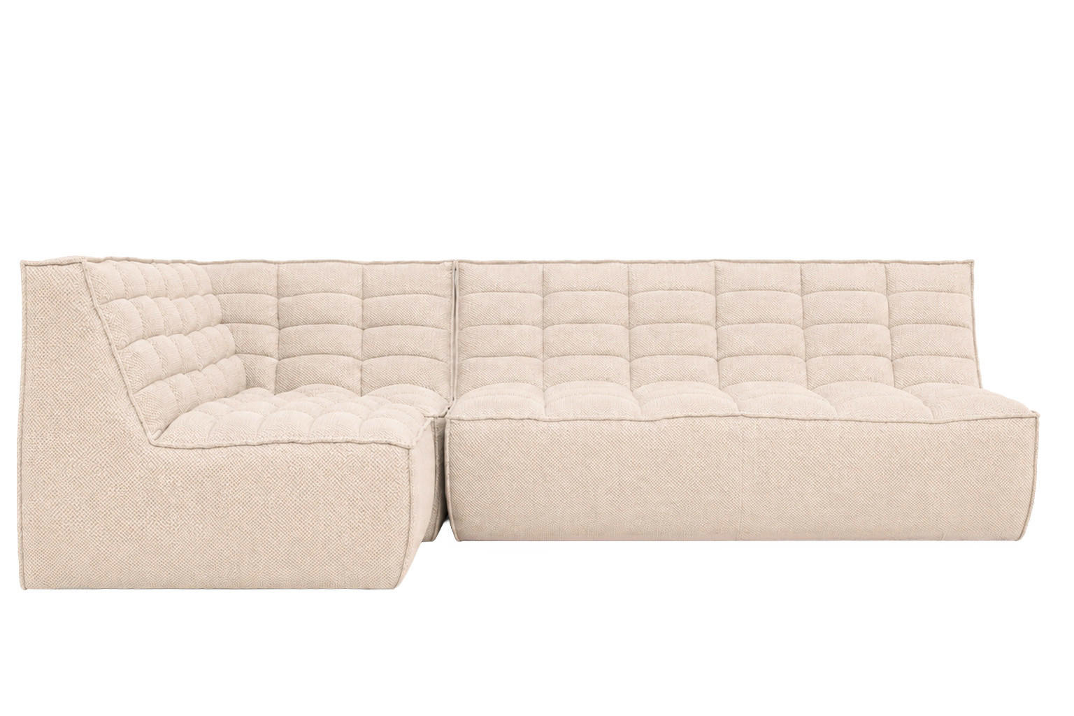 Kaiser Möbel Ecksofa Creme 253x173 cm