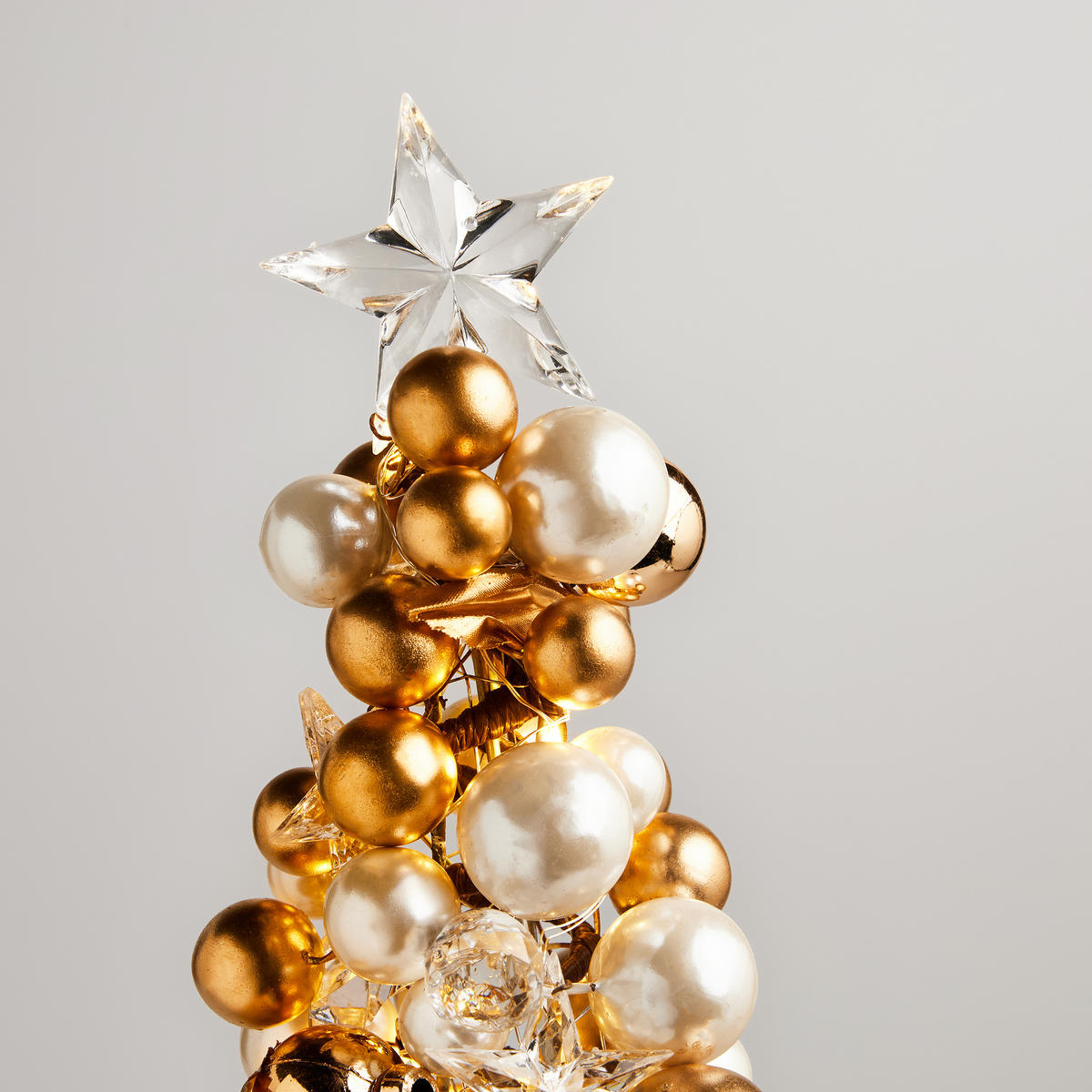 LED-MITTELSTÜCK Crimse, Hellgold, 45 cm, Dekorative Weihnachtsdeko - Goldfarben, Kunststoff (1/45/1cm) - home&you