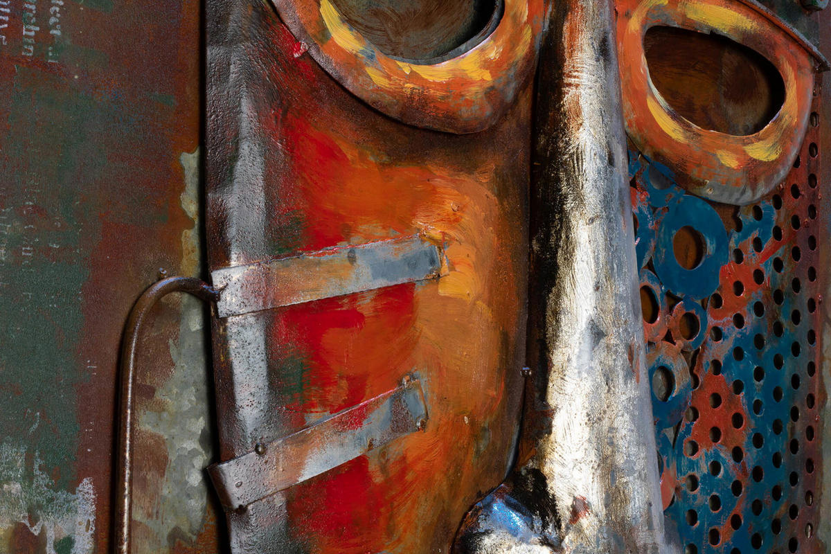 METALLBILD Bunt 120/60 cm - Multicolor, Metall (6/60cm) - KUNSTLOFT