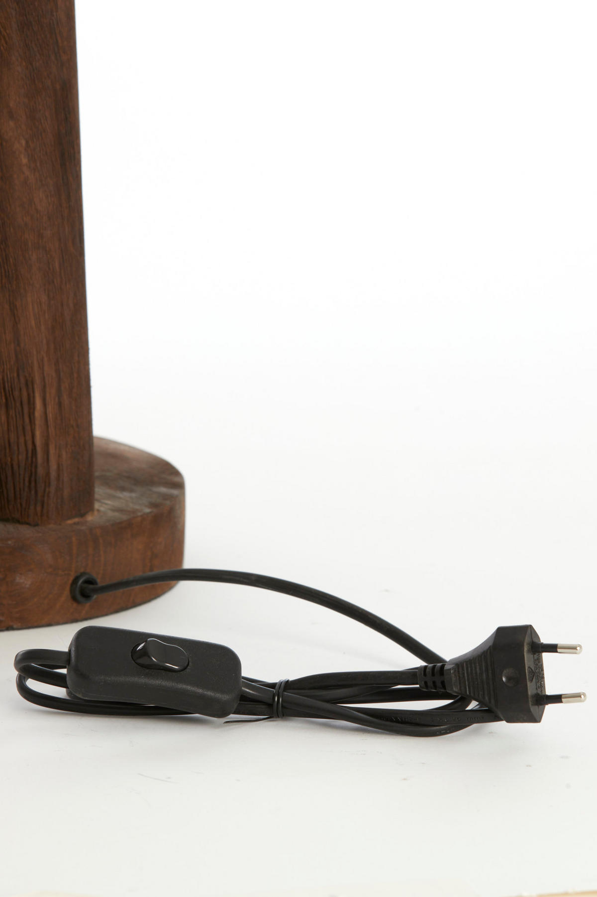 LAMPENFUSS Xitta Braun Ø20/55 cm - Dunkelbraun, Holz (20/20/55cm) - Light & Living