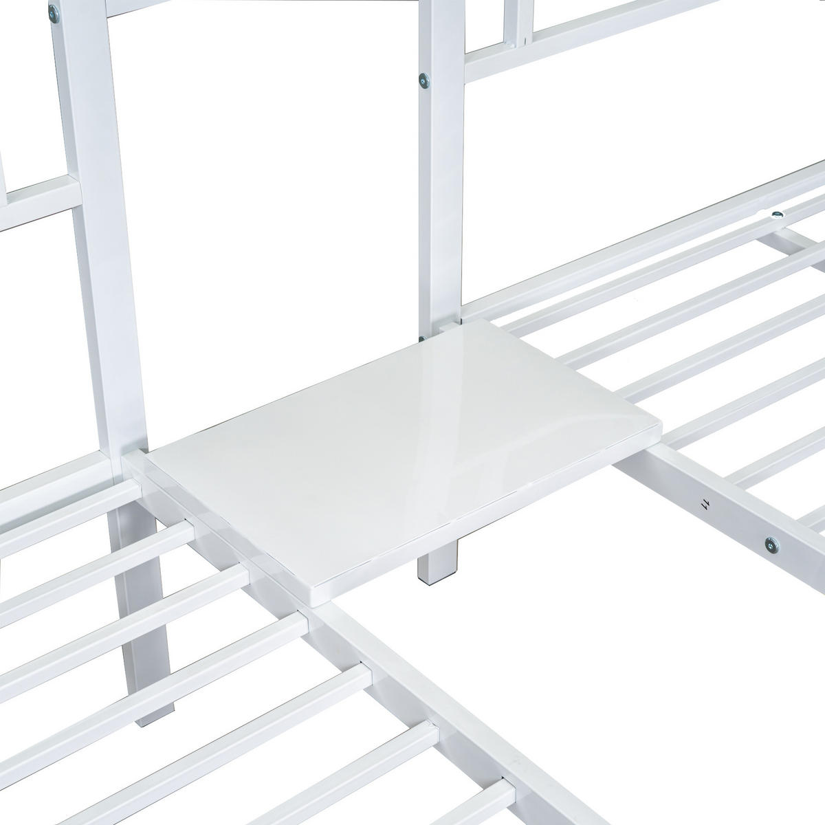 DREIFACH-ETAGENBETT Metall Weiß 90/200 cm 3er-Set - Weiß, Metall (90/200cm) - ComfortXL