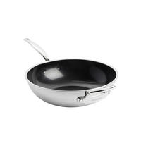WOK Premiere - Silberfarben, Metall (30cm) - GreenPan