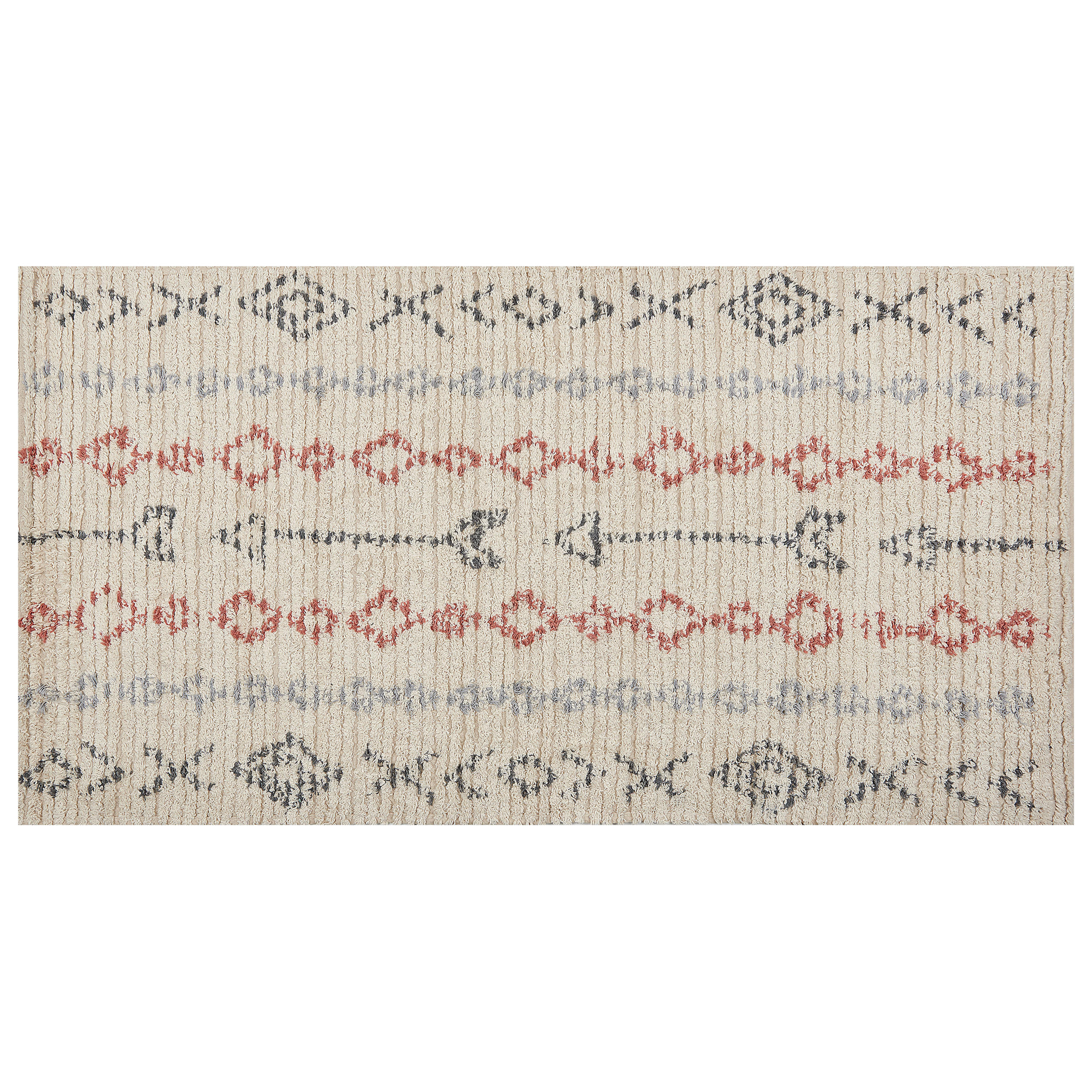 KURZFLOR-TEPPICH Dispur 150/80 cm - Beige, Textil (80/150cm) - Beliani