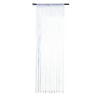 FADENGARDINE Shanghai HxB 230x100 cm Weiß Lurex - Weiß, Textil (100/230cm) - Gardinenbox