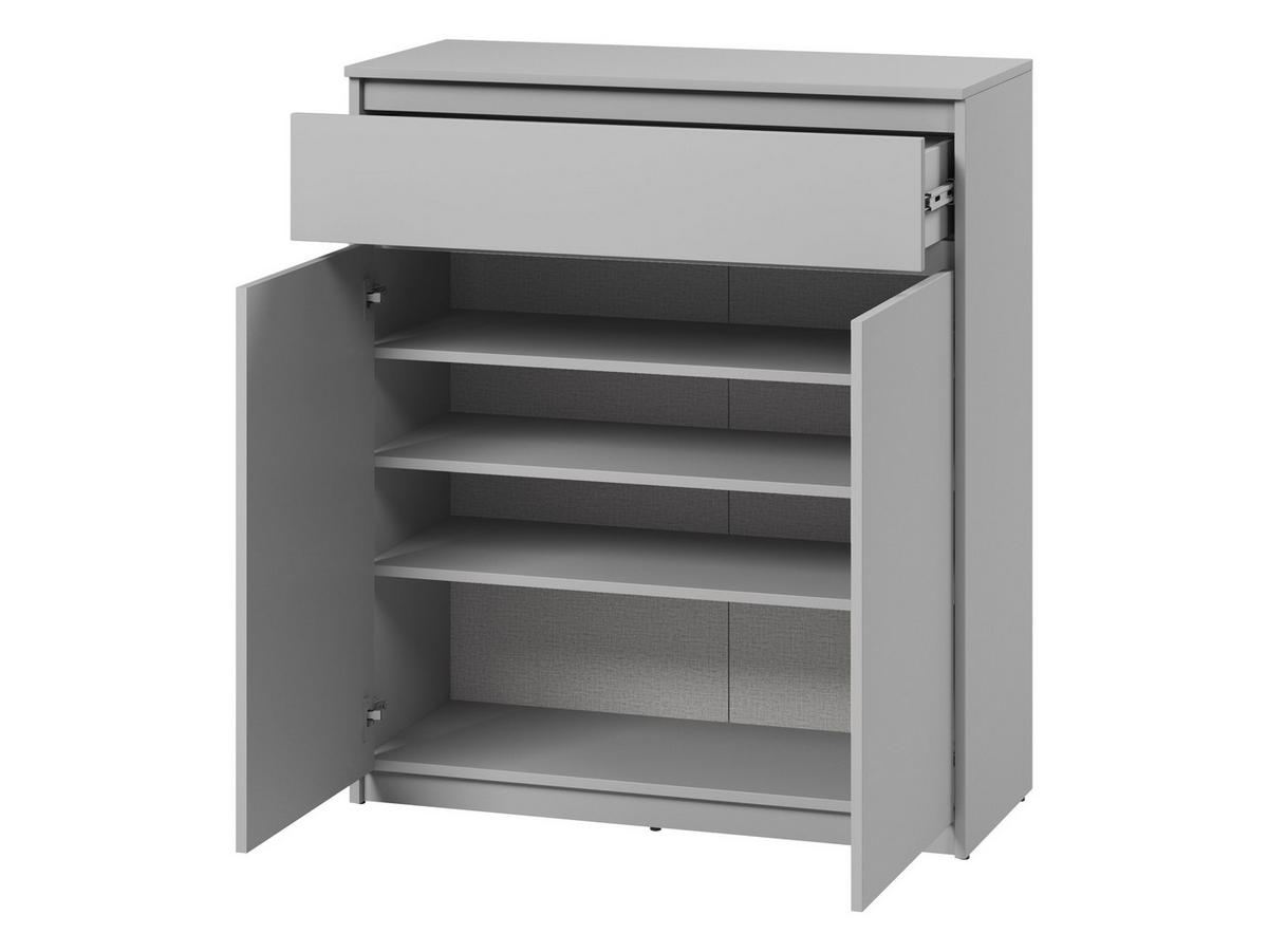 GARDEROBE-SET Simply I - Grau, Holzwerkstoff (92/107/40cm) - MIRJAN24