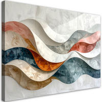 LEINWANDBILD Abstraktion 120x80cm - Weiß, Textil (120/80cm) - Feeby