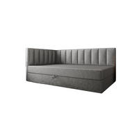 BOXBETT Adelle VII Grau 90x200 cm - Grau, Textil (90/200cm) - B&B Home