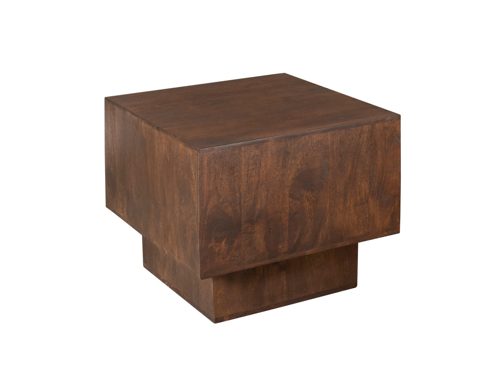 COUCHTISCH Petunia Mangoholz 55 cm / 55 cm Braun - Braun, Holz (56/56/46cm)